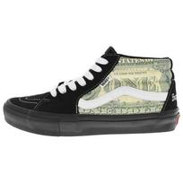 Supreme x Vans Skate Grosso Mid Dolerio banknotas - Juodi unisex sportbačiai VN0A5FCGBMA 45