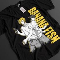 Banana Fish Shirt Ash Lynx Tshirt Eiji Okumura T-Shirt Wong Top Card Anime Tee S