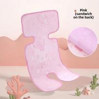 1PCS Washable Baby Stroller Seat Pad Summer Cooling Mat for Car Seat High Chair Pushchair Universal Sleeping Cushion rožinė