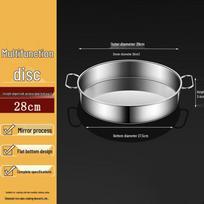 Homeglen Stainless Steel Multi-Purpose Round Steaming Pan with Handles