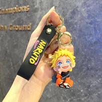 Naruto Creative Peripheral Keychain Cartoon Anime Naruto Doll Car Bag Pendant Keychain Small Gift for Boys Girls Decoration 10cm