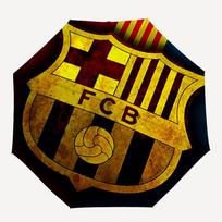 1 vnt. FC Barcelona Futbolo Automatiškai Atsidarantis/Uždengiamas Sulankstomas Skėtis, Vėjui Atspari 8 Šonkaulių Konstrukcija, Lengvas Kelioninis Skėtis Moterims/Vyrams 52