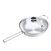 Fissler Rex 30cm Stainless Steel Wok with Glass Lid