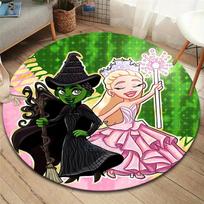 Wicked Round Area Rug,Carpet Rug for Living Room Bedroom Sofa Playroom Decor,Non-slip Floor Mat 80cmx80cm