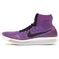 Nike LunarEpic Flyknit Abrasion Resistant Abrasion Resistant High top Casual Shoes Men's Purple 818676-402 42.5