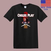 Chucky Child's Play 2 Movie Horror Men's Black Size S-5XL S