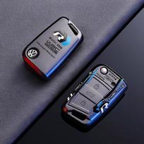 VOLKSWAGEN VW Automobilio sulankstomo nuotolinio valdymo pultelio dėklas Dangtelis Korpusas Volkswagen VW Polo Golf 7 MK7 Tiguan Passat Jetta E-golf Raktų pakabukas