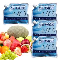 Ice Packs for Lunch Boxes 4 Pieces Freezer Packs Reusable Leakproof Portable Cooling Accessories for Fishing Camping Picnic