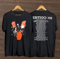 U2 Vertigo Tour 2005 Marškinėliai, Vintažiniai U2 Roko Grupės Dvišaliai Marškinėliai Dovanos S