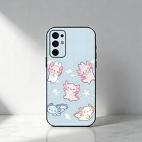 Axolotl Yura Inaho Phone Case For Samsung S25,S24,S21,S22,S23,S30,Ultra,S20,Plus,Fe,Note,5G Black Cover Samsung S24fe