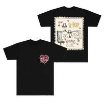 Avery Anna Doodle T-Shirts Let Go Letters Tour Merch Cosplay Women Men Fashion Short Sleeve Tee S