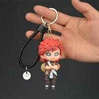 Naruto Anime Figure Keychain Haruno Sakura Hatake Kakashi Gaara Uzumaki Naruto PVC Pendant key Rings Children Birth Date Toy Present