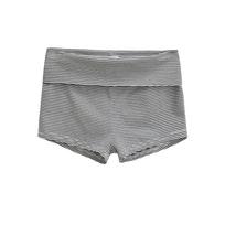 Spicy Girl Low-Waist Striped Knit Shorts - Figure-Hugging Hot Pants for Autumn/Winter Large