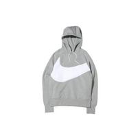 Nike Tech Fleece Spalvų Blokų Didelio Logotipo Spaudinio Gobtuvėlis Vyrams Sportiniai Viršutiniai Drabužiai Pilkas DD8223-063 M gray