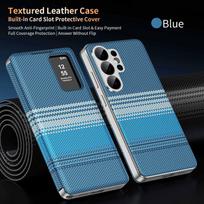 Flip Case for Samsung Galaxy S26 S25 S24 S23 S22 Ultra FE Edge with Smart LED View Window & Card Holder, Shockproof Anti-Scratch Phone Bumpers Galaxy S26+
