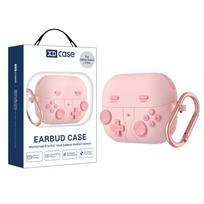 XDcase Retro Game Console Style Silicone Earbuds Case For Samsung Galaxy Buds3 / 3 Pro / 3 FE rožinė