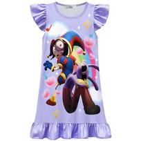 82629 Kids Girls The Amazing Digital Circus Clown Cute Dress 110cm violetinė
