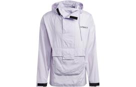 Adidas Terrex Jackets Men's Silver Hooded Moderate Other HN2957 M