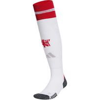 Adidas Manchester United MANCHESTER UNITED 24/25 HOME Soccer Socks Men's 1 Pack White IU1411 L