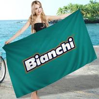 Prekės ženklo B-Bianchi Dviratininko Logotipo Mikropluošto Antklodė Greitai Džiūstantys Paplūdimio Rankšluosčiai Ypač Didelis Spausdinimas Super Sugeriantis Baseino Rankšluosčio Antklodė W40*H60(CM)