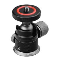 Rotatable Tripod Ball Head 1/4in Hot Shoe Adapter Aluminum Construction For Panoramic DSLR Phone Mount 3KG Bearing 1