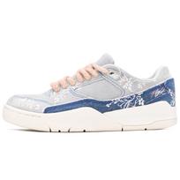 Jordan FLIGHT COURT Denim Abrasion Resistant Abrasion Resistant Low top Vintage Basketball Shoes Women's Pink White IB4414-100(team-F) 36.5