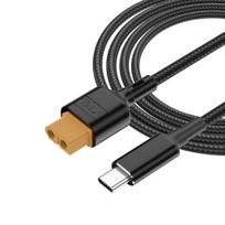 Įkrovimo laido adapteris C tipo į XT60 Įkrovimo laidas 100W Greitas greitis Maitinimo įkroviklis Maitinimo šaltinio prailginimo laidas 50cm