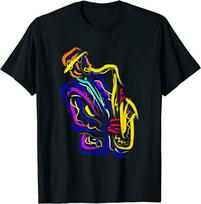 Saxophonist Jazz Musician Idea Saxophone Unisex T-Shirt S įvairiaspalvis