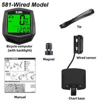 Wired Bike Computer Led Digital Bicycle Speedometer Odometer Touchscreen Cycling Computer Waterproof With Backlight