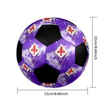 DYDIS 5 ACF Fiorentina Futbolo Kamuolys Spalvotas Visoms Amžiaus Grupėms Mašininiu Siuvimu PVC Paruoštas Varžyboms Patvarus Aukšto Atšokimo purple