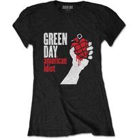Green Day Ladies T-Shirt: American Idiot (XXXX-Large) L white