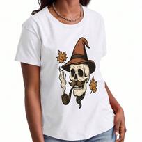 Witch's Brew Salem MA Ladies Cotton T Shirt,Pure Cotton Premium Printing, Durable, Casual Fashion. Magically Brewed Coffee Co, Est 1692 Graphic T Shir S įvairiaspalvis