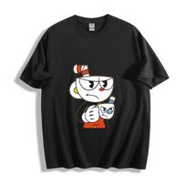 Cuphead & Mugman T-Shirt - Grumpy Duo Design Unisex Tee XXXXL