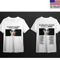 New Damiano David Funny Little Fears World Tour 2025 Double Sided Unisex T-Shirt XXXL