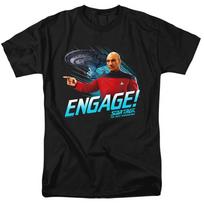 Star Trek The Next Generation Engage! Picard New CBS Licensed Adult T-Shirt XXL