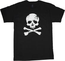 Big and Tall T-shirt Mens Skull Crossbones Pirate King Size Mens Graphic Tees M