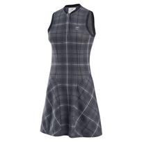 Nike As W Nk Df Ff Nov Polo Dress Plaid Casual Simple Comfortable Round Neck Sleeveless Dress Women dresses IO0354-010 M gray