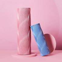 Keep Foam Roller Leg Massager, Spiked Massage Stick, Roller Yoga Column for Men And Women, Portable Pink Sand Color