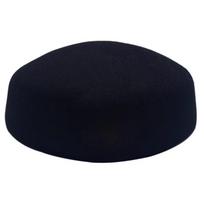 Uniform Airline Stewardess Hat Formal Beret Marching Band Hat Air Hostesses Caps  Themed Party Black no badge