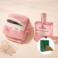 Nuxe Huile Prodigieuse Multi-Floral Oil 100ml + Clamp Pink Pouch + GIFT