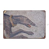 Mosaic Dog Metal Sign PaintingCustom Wall Decor Bar Wall Decor Tin Sign Poster 20x30cm（7.8x11.8inch）