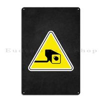 Cctv Road Sign Metal Sign Wall Pub Designs Wall Cave Garage Wall Decor Tin Sign Poster 20x30cm（7.8x11.8inch）