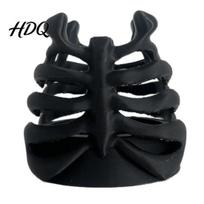 Pen Holder Skeleton Ribcage Bone Holder 3D Printed Pencil Cup Dark Style Desk Accessory Gothic Organizer for Pens Pencils Makeup Brushes