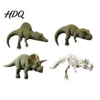 Dinosaur Head Shield Spines 4 Pcs 3D Printed Monitor Topper Fun Office Desk Decor Desktop Decor Cute Animal Car Dashboard Accessory for Computer