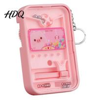 Pinball Game Toy Mini Machine Keychain Cartoon Pig Duck Astronaut Toy Desk Stress Reliever Schoolbags Handbag Backpack Purse Charm Gift for rožinė