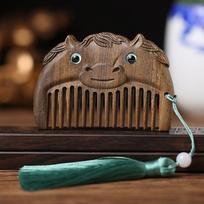 Beard Brush Detangling Comb Hair Styling Massage Comb Wooden Hair Comb Fine Tooth Comb Pocket Comb Horse