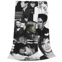 Damon Salvatore The Vampire Diaries Plaid Blankets Sofa Cover Fleece Winter Throw Blanket for Bed Couch Bedding Throws Size: 75*100cm, Weight: 230 GSM