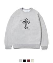 A World All Tick Cross Oversized Sweatshirt (Samawa-0007) Information/[M]