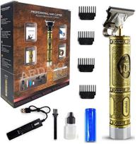 ARDAKI Beard Trimmer For Men, Professional Hair Clipper, Adjustable Blade Clipper and Shaver, Close Cut Precise Hair Machine, Body Trimmer (Metal B