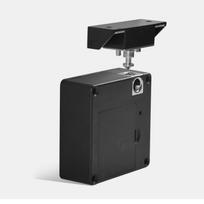 Electronic Smart Sensor Invisible RFID Wardrobe Cabinet Lock RFID Invisible Drawer Lock (Black,Plastic&Glass Door) juoda